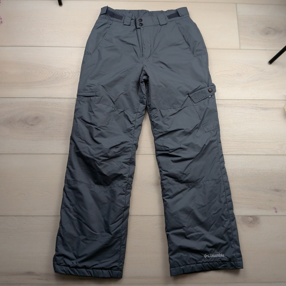 Columbia Snow Gun Insulated Snow Ski Pants Mens Small Gray 30x31 1462951